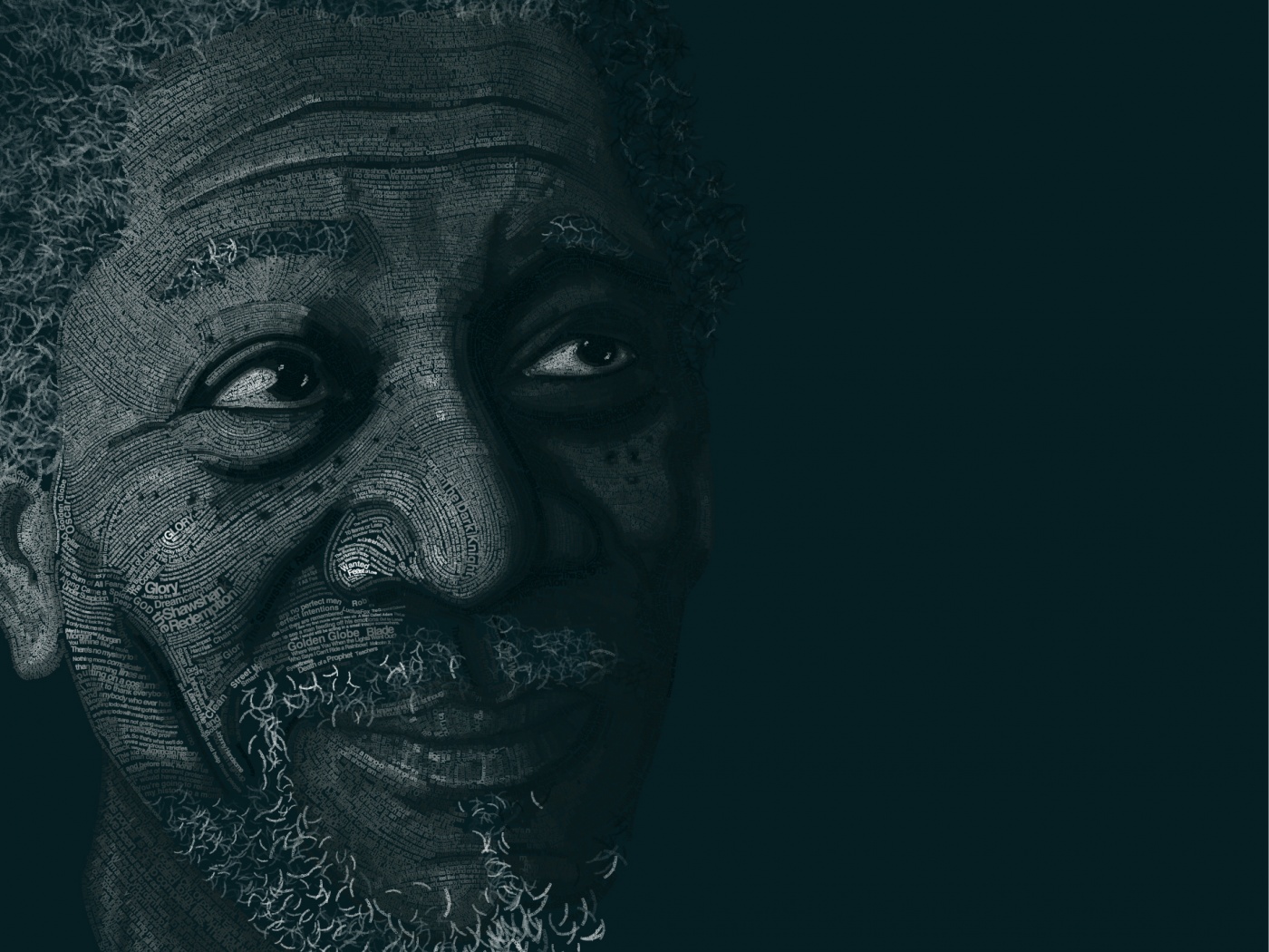 Морган Фриман — текстовый портрет обои