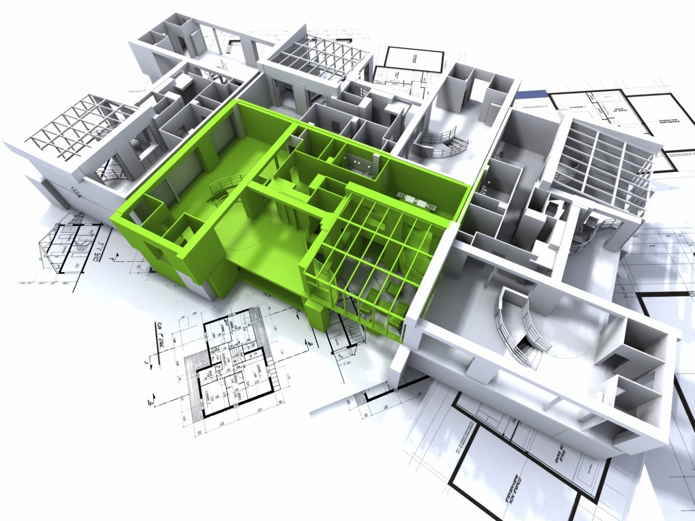 Макет дома обои