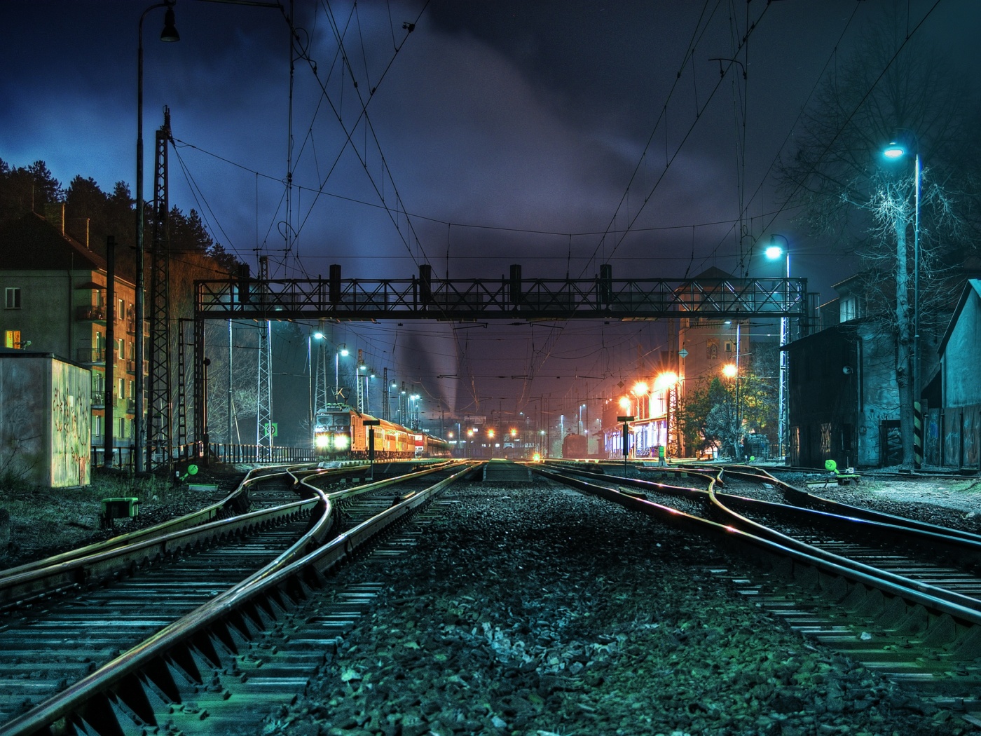 Железнодорожная станция обои