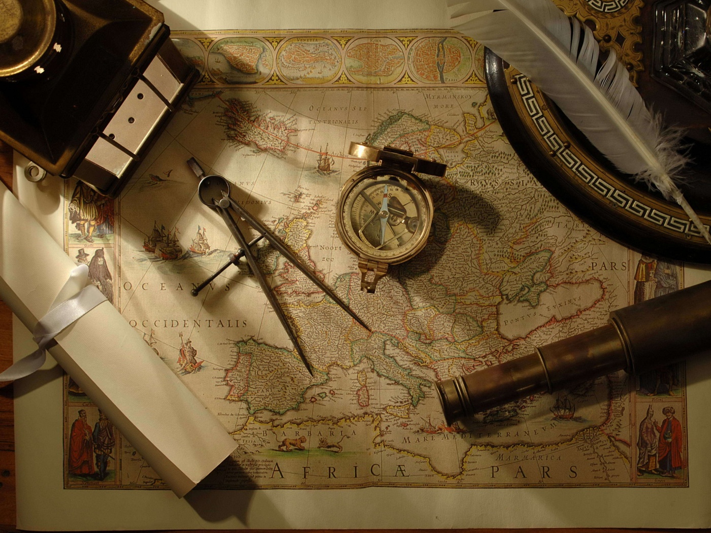 Карта путешественника обои