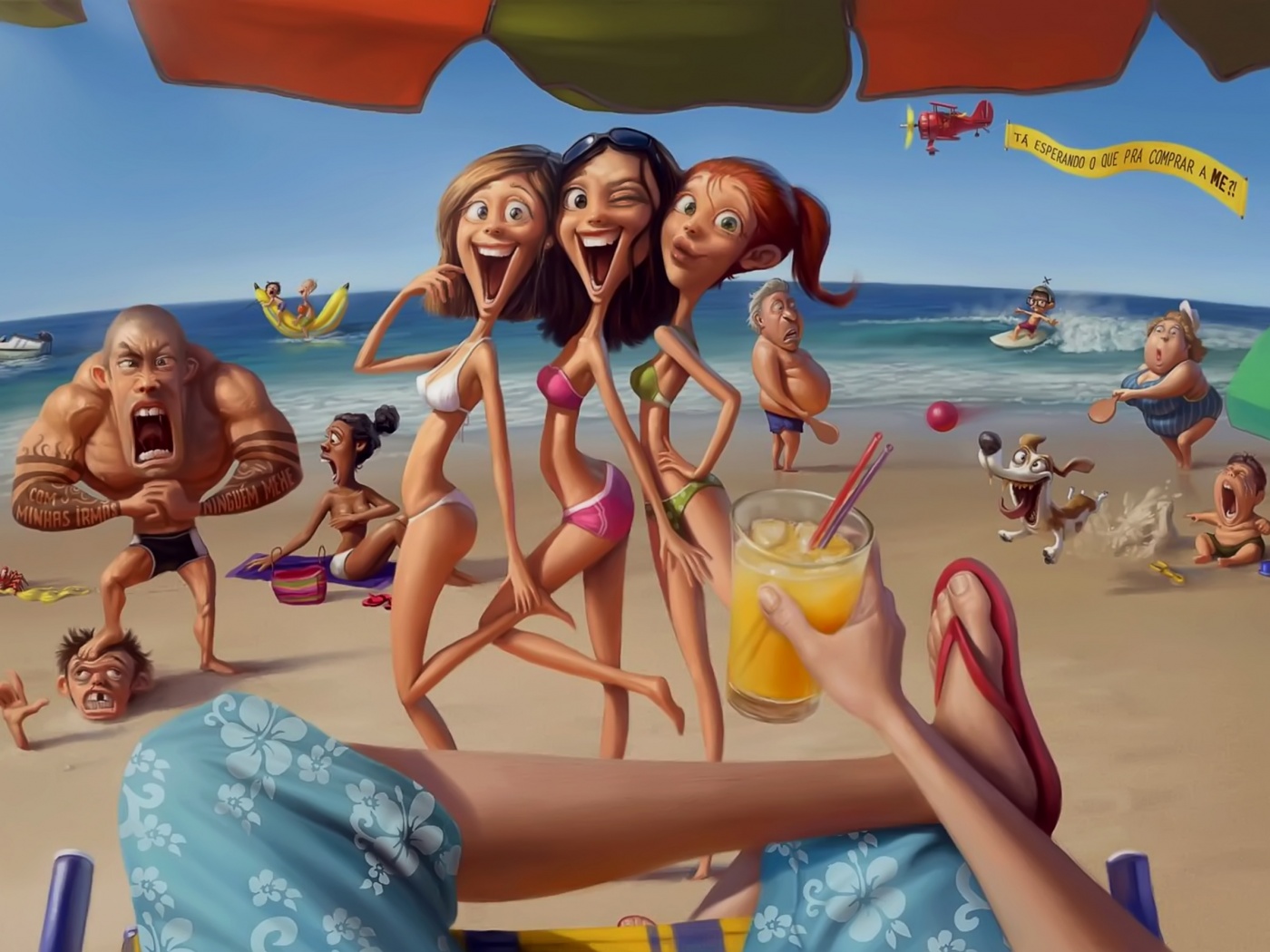 На пляжу ляжу) обои