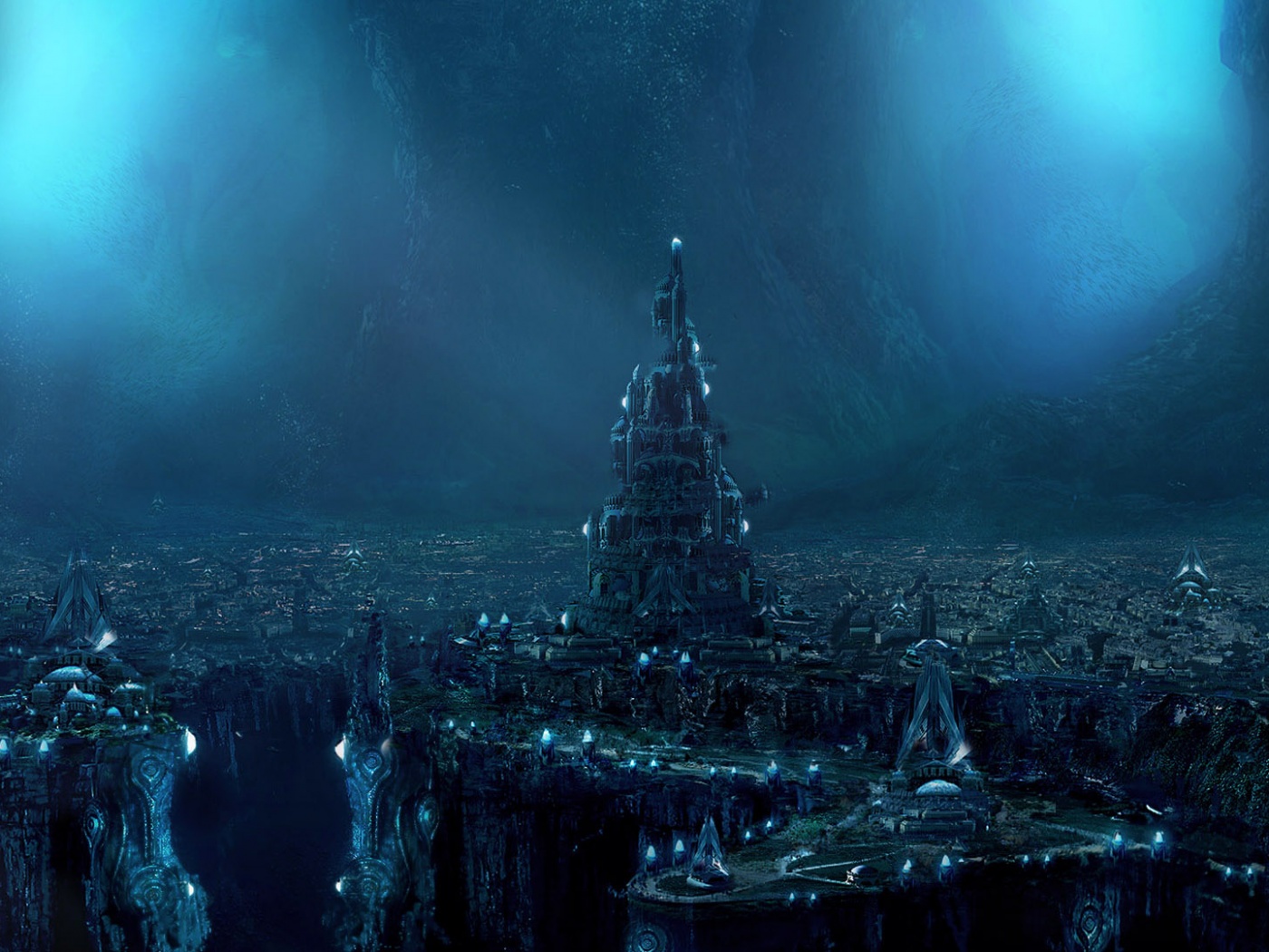 Подземный город обои