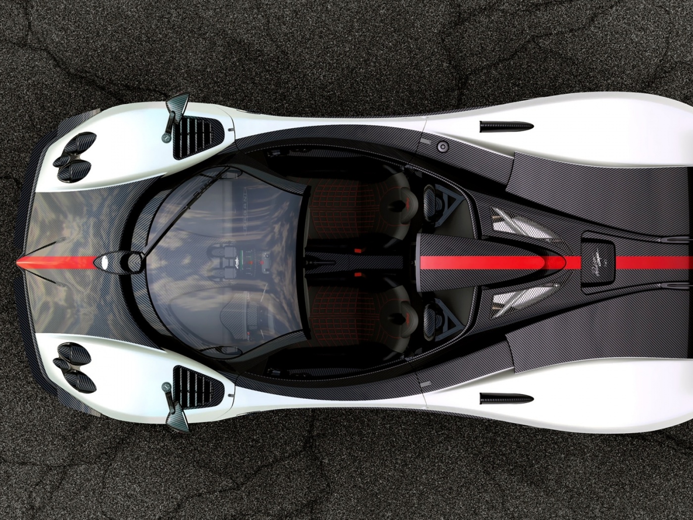 Пагани Зонда вид сверху обои