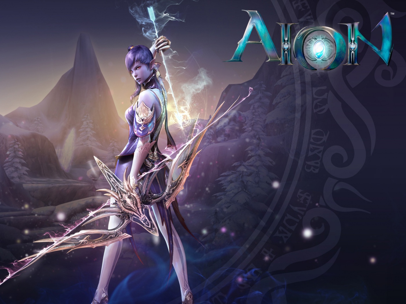 Эльфийка из Aion обои