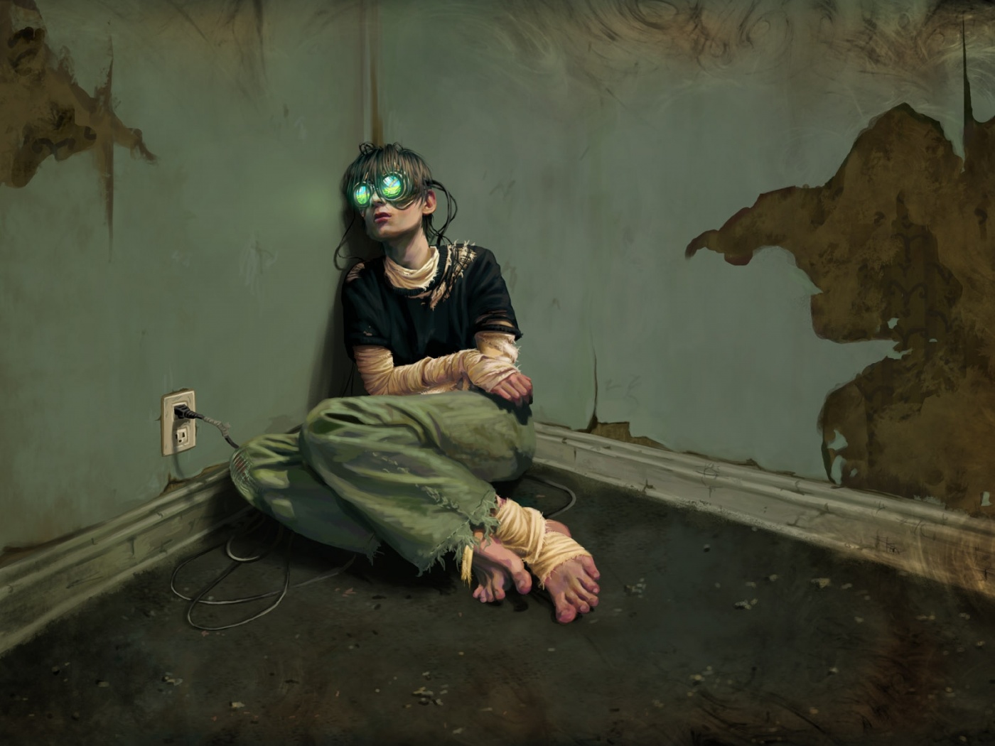 Потерянный в виртуальном мире обои