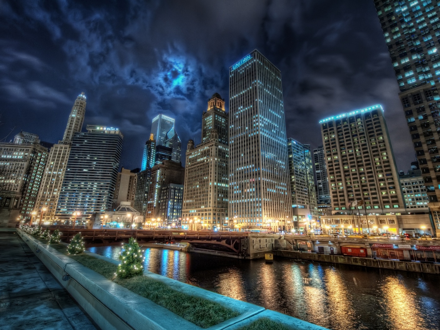 Потрясающий городской вид обои