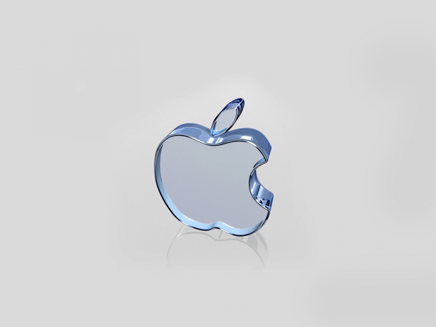 Стеклянный логотип Apple обои