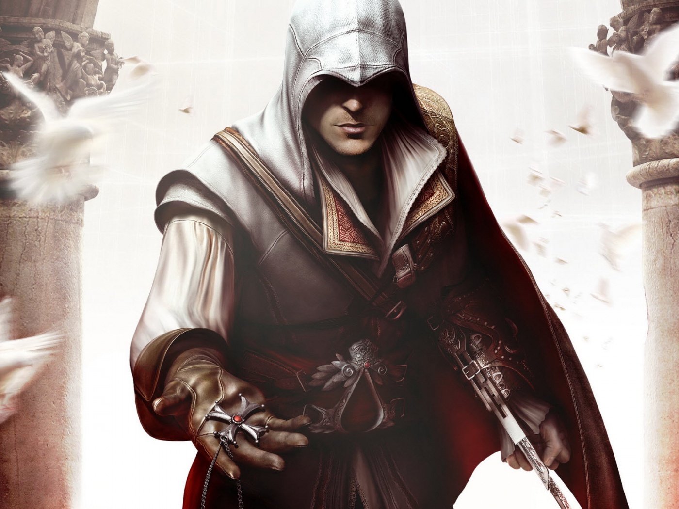 Ассасин с крестом обои