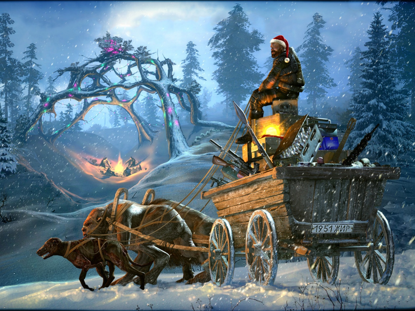 Новогодний Сталкер обои