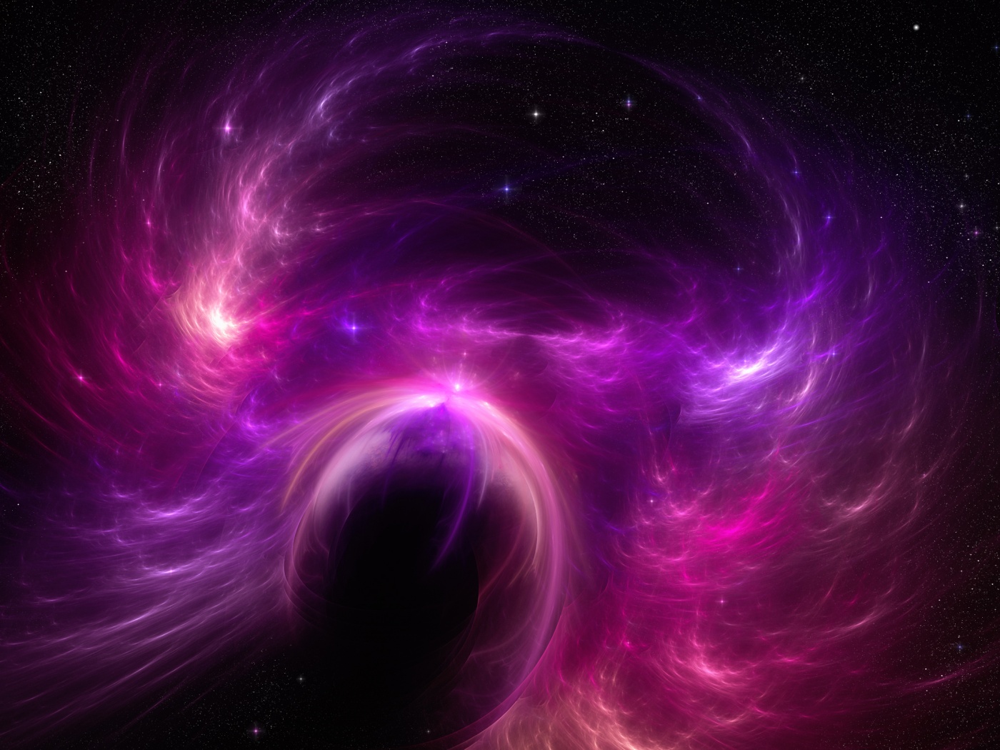 Сиреневая туманность обои