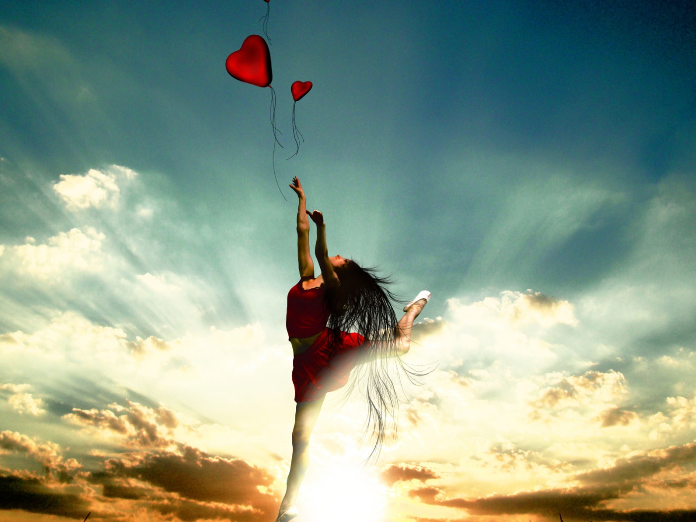 Отпускаяю сердце в небеса обои