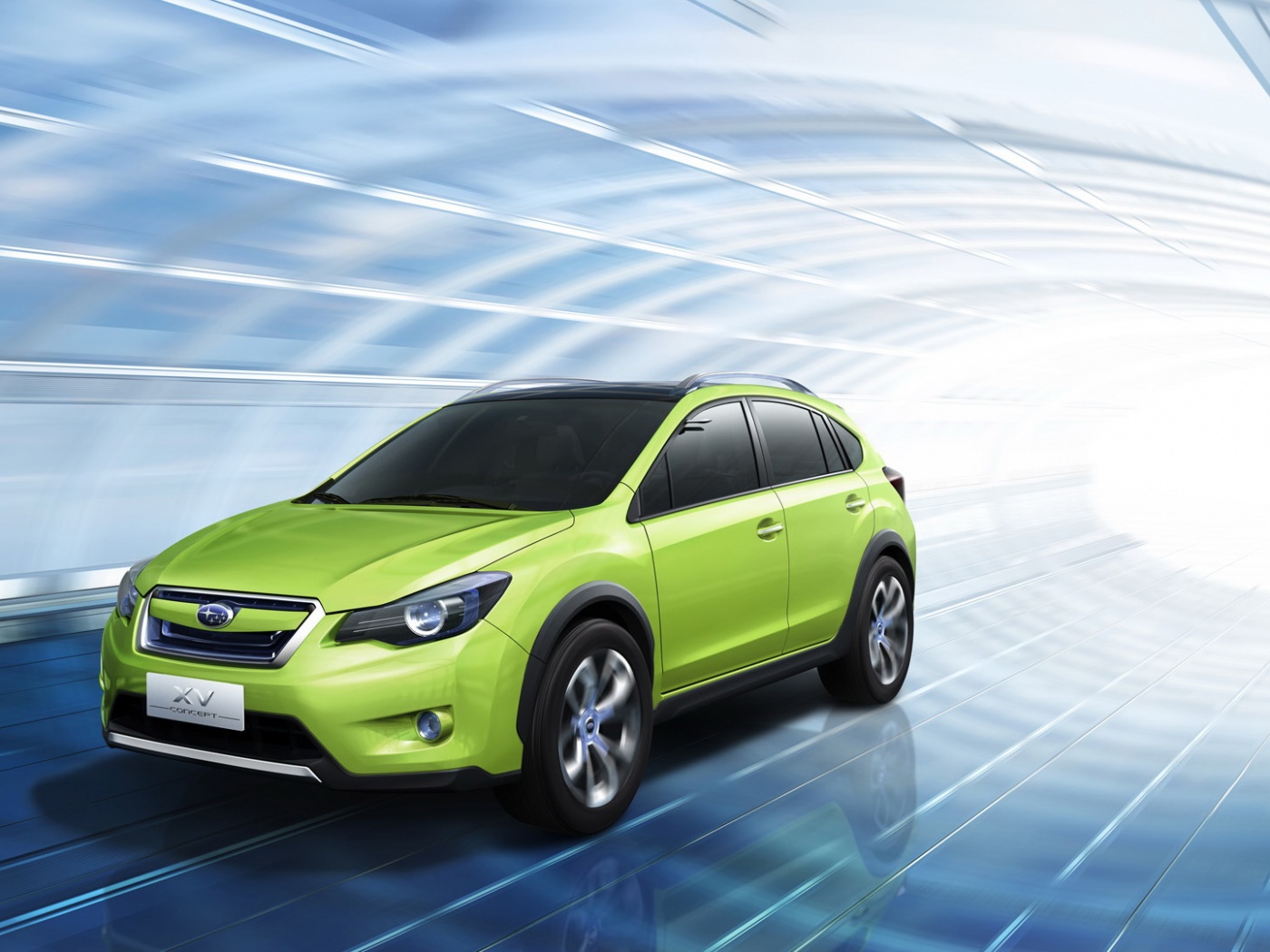 Субару в тоннеле обои