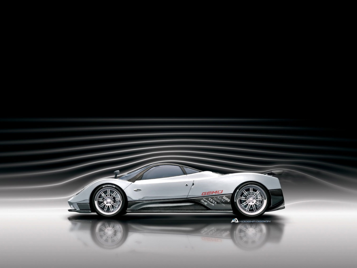 Аэродинамика Pagani Zonda обои