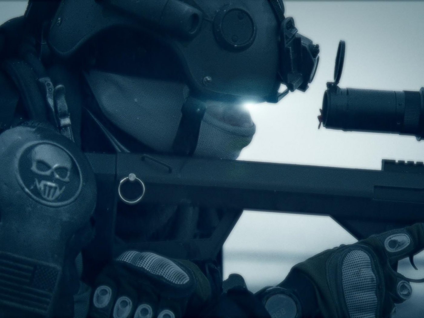 Снайпер за работой обои