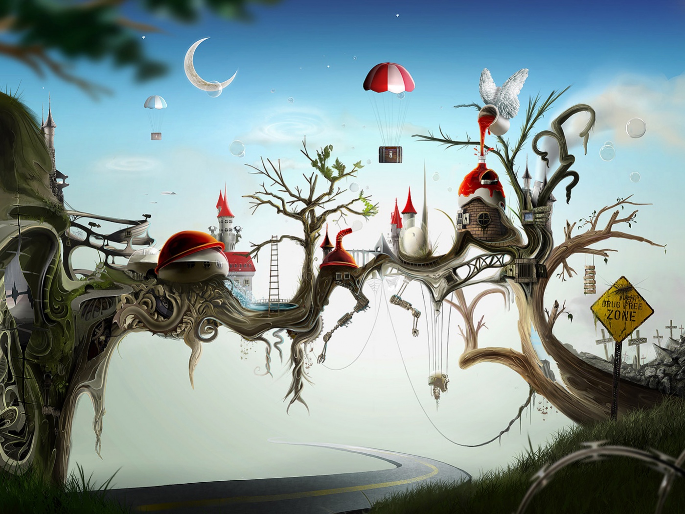 Свободная от наркотиков зона обои