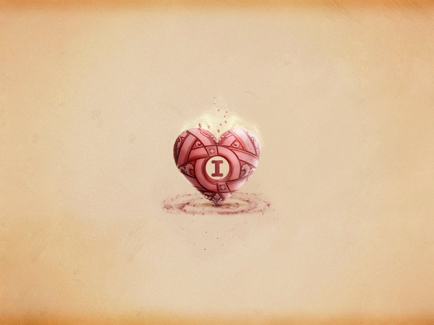 Креативное минималистичное сердце обои