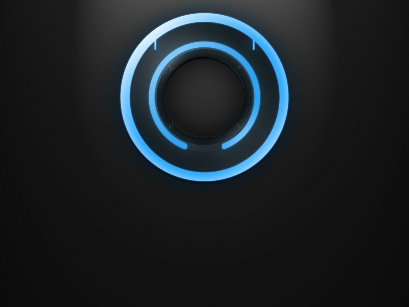 Диск из Tron на черном фоне обои