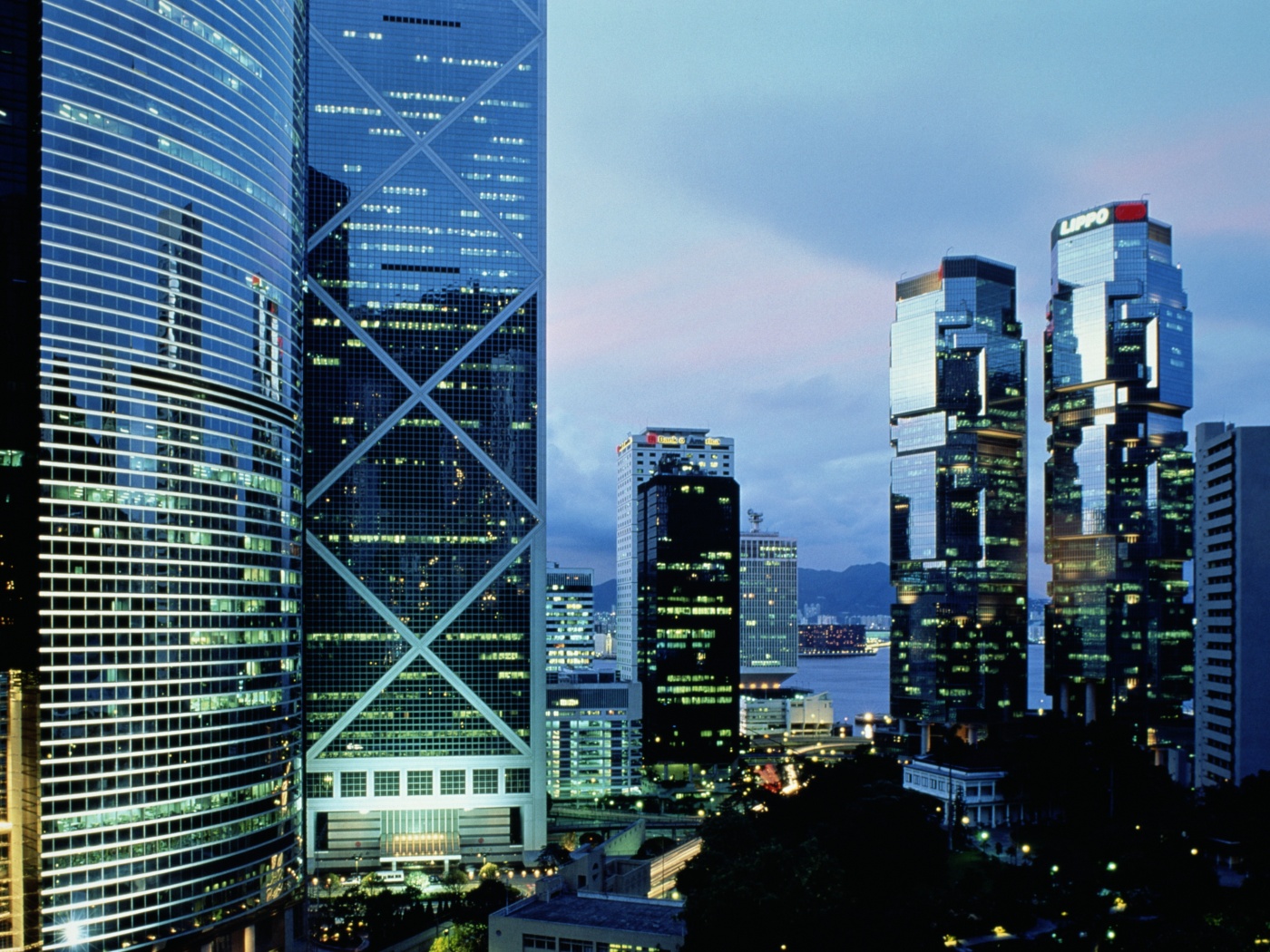 Группа небоскребов обои