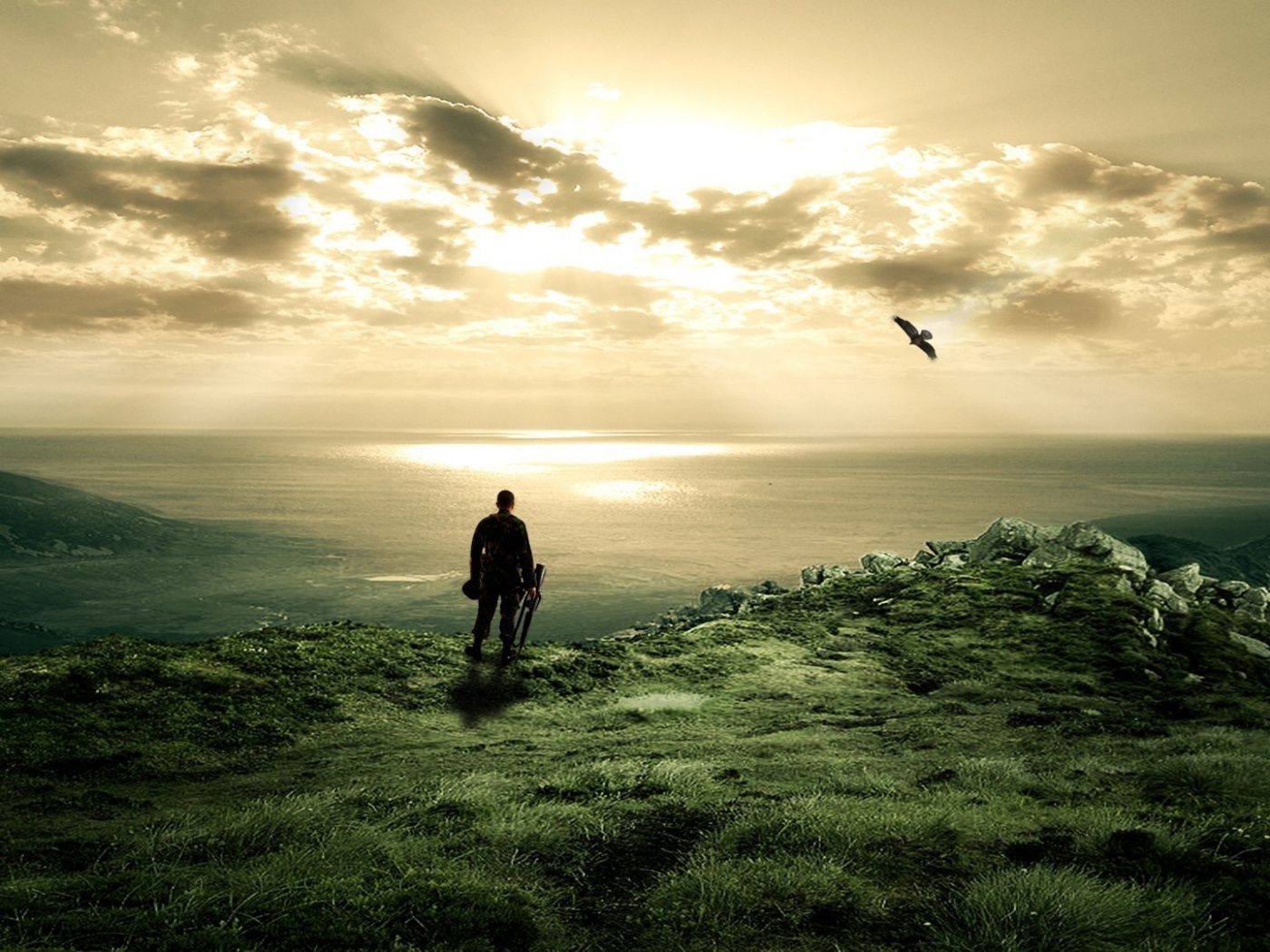 Солдат на краю света обои