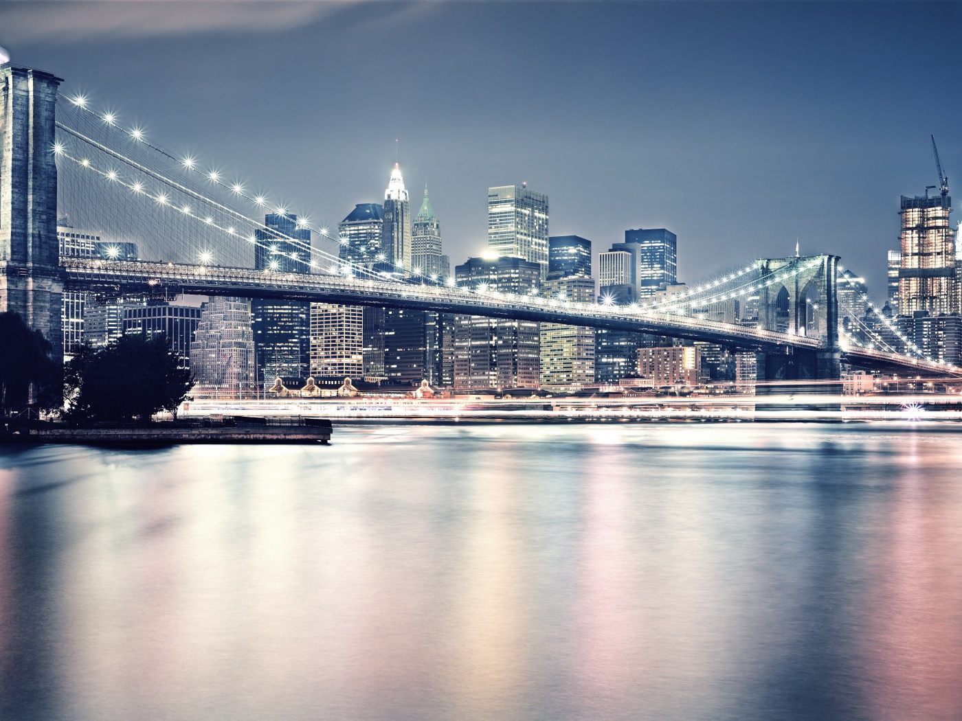 Огни ночного города обои