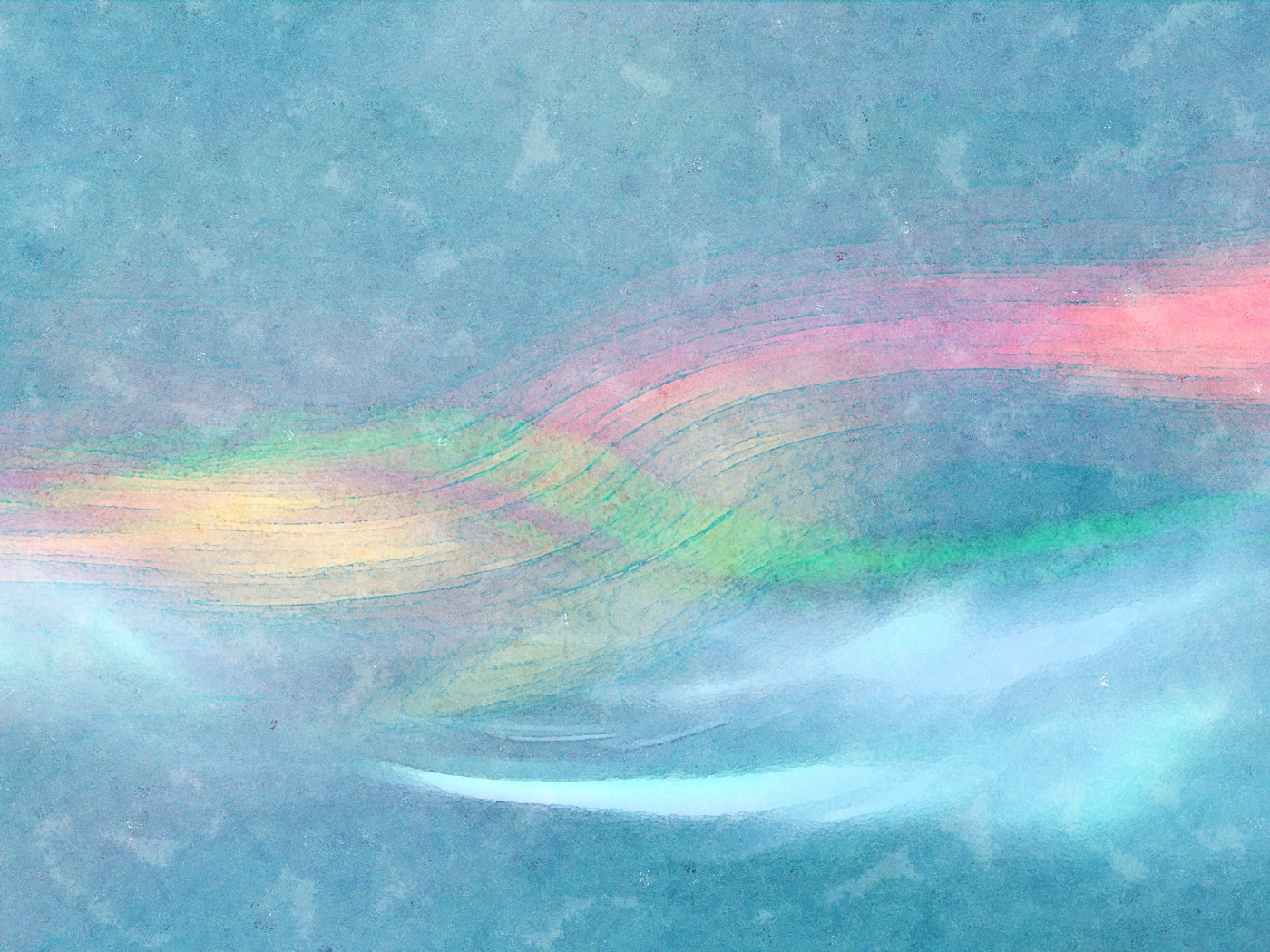 Радужные волны обои