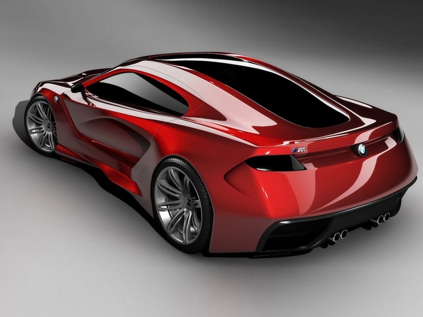 Красный концепт BMW обои