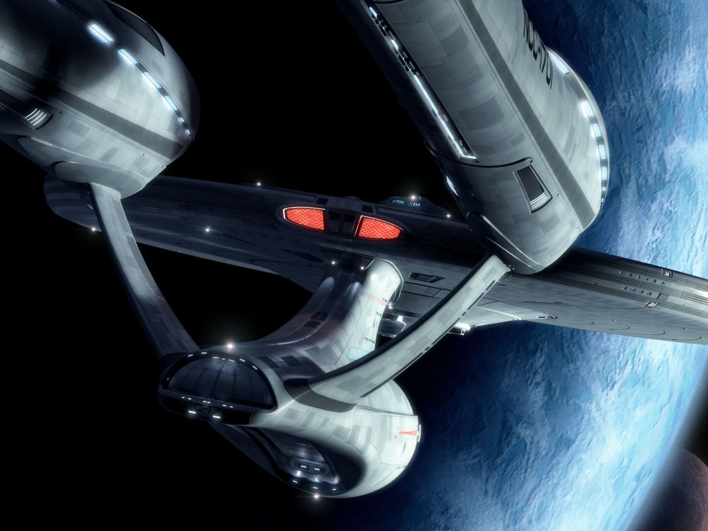 Космический корабль Enterprise из Star Trek обои