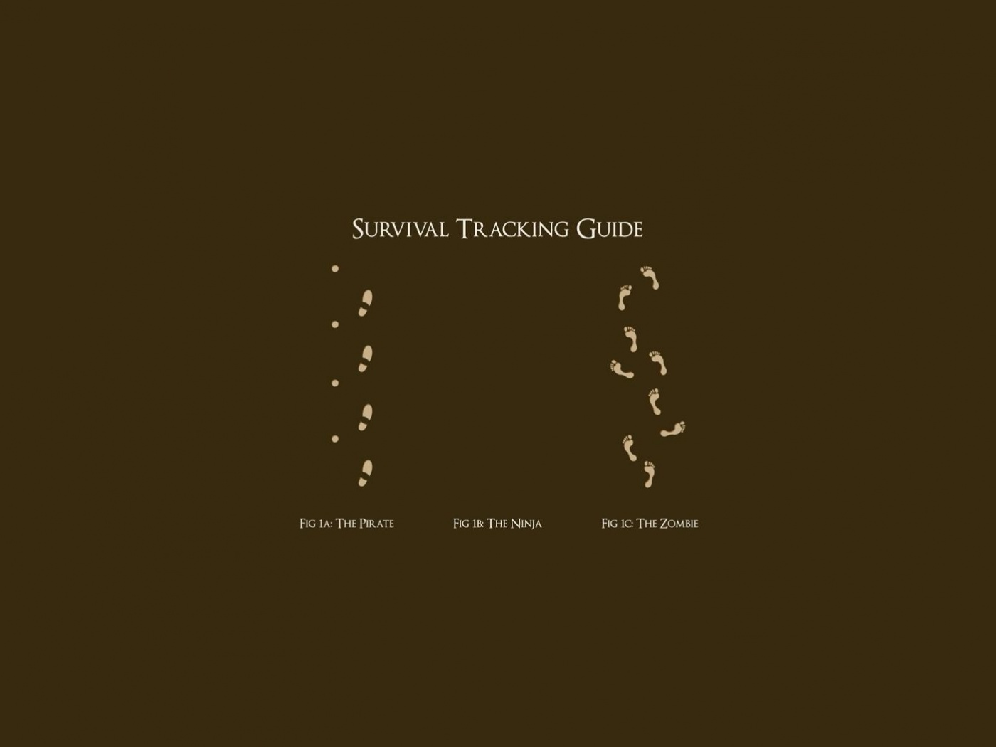 Следы: Пират, Ниндзя, Зомби обои