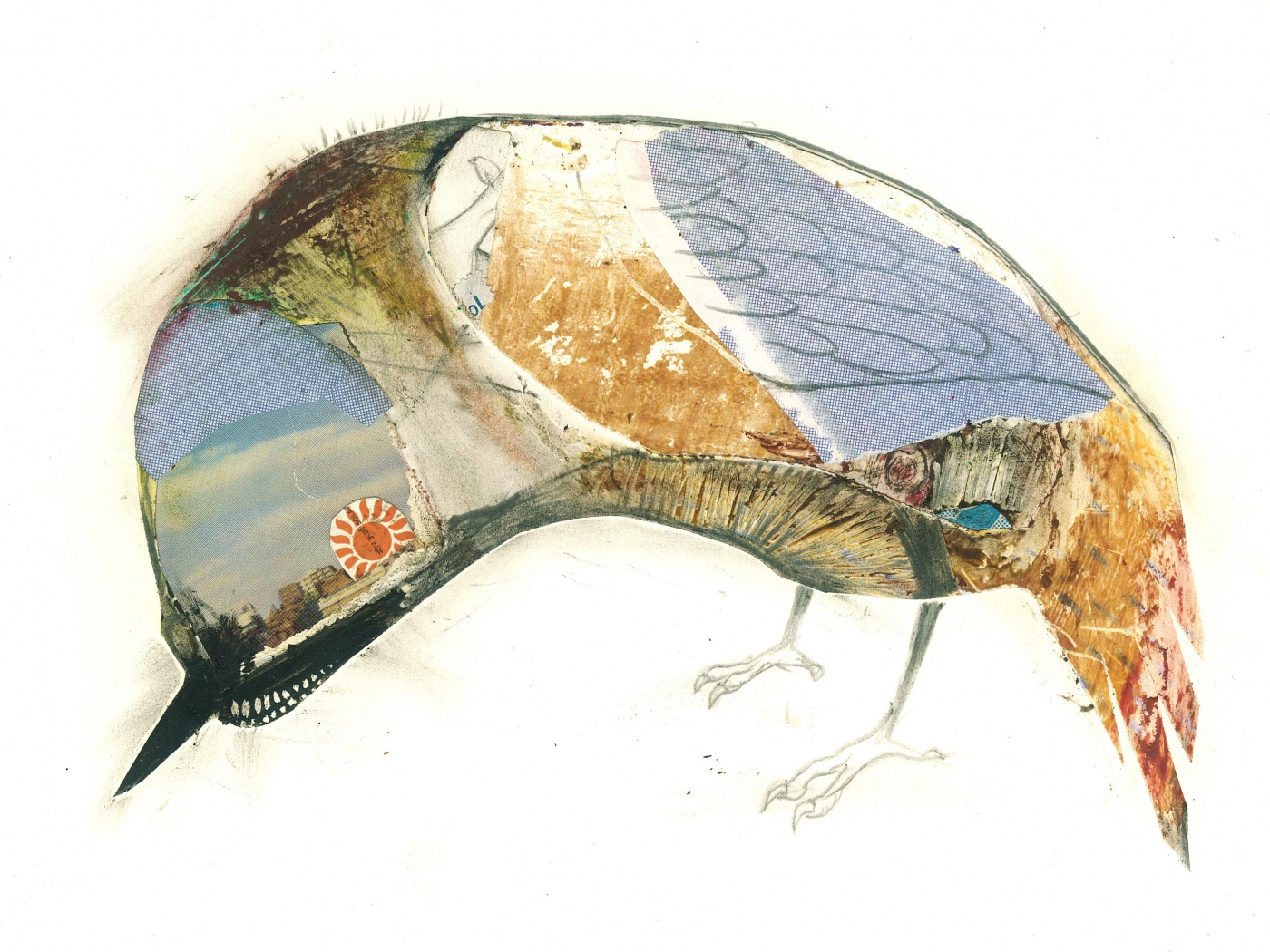 Аппликация Стефана Томпсона "Птица" обои