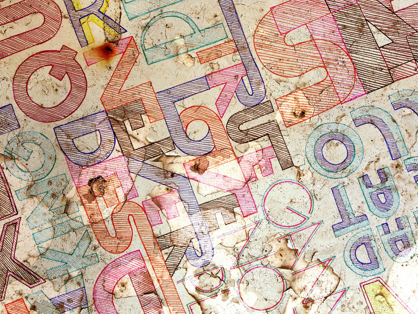 Буквы и надписи обои