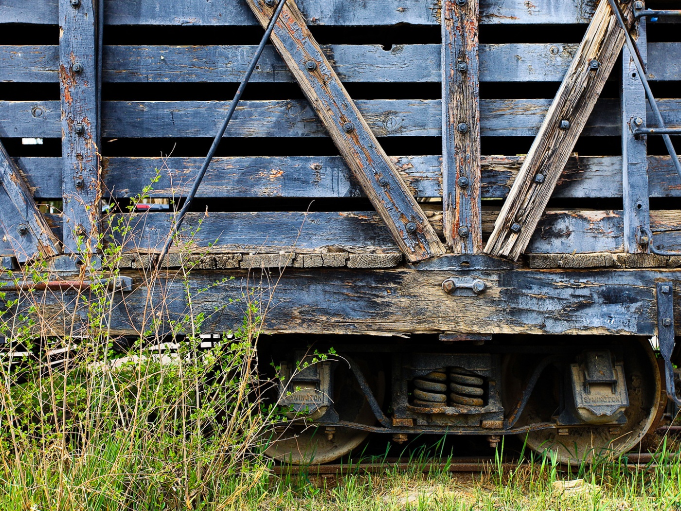 Старый грузовой вагон обои
