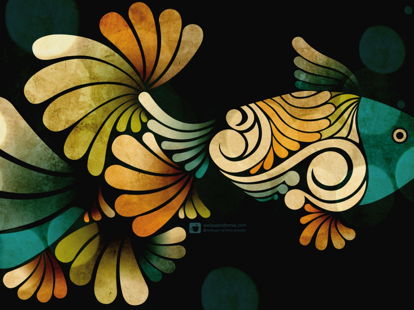 Узор «Рыбка» обои