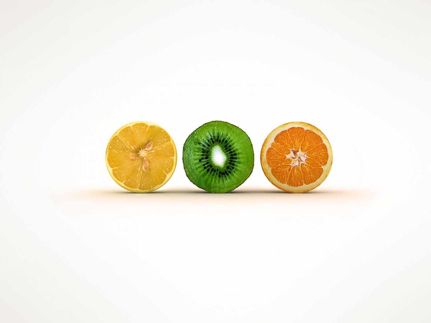 Фрукты в разрезе обои