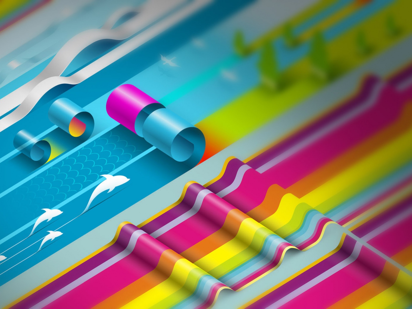 Аппликация из цветной бумаги обои