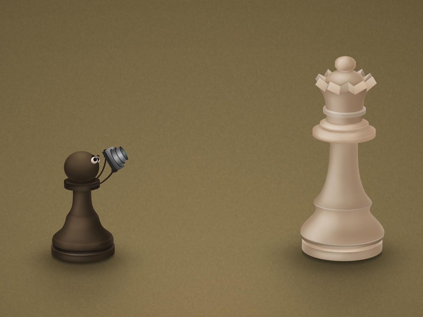 Пешка фотографирует короля обои