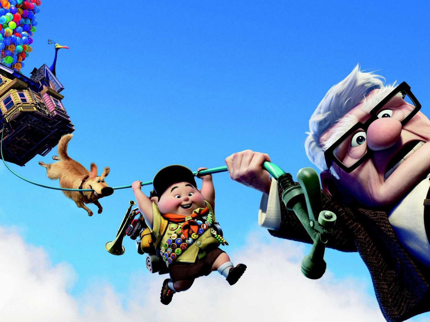 Персонажи мультфильма Up обои