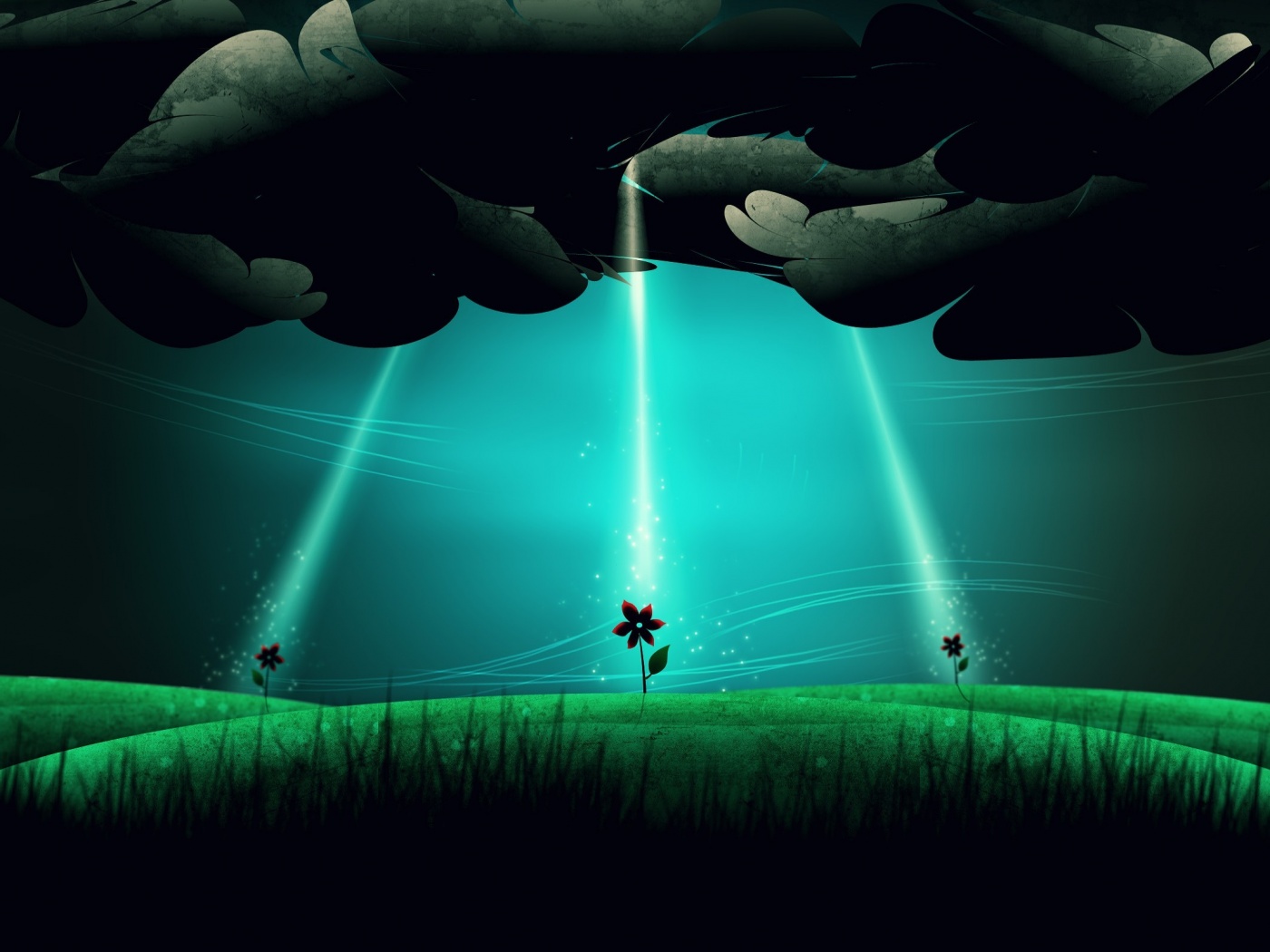 Свет для цветов обои