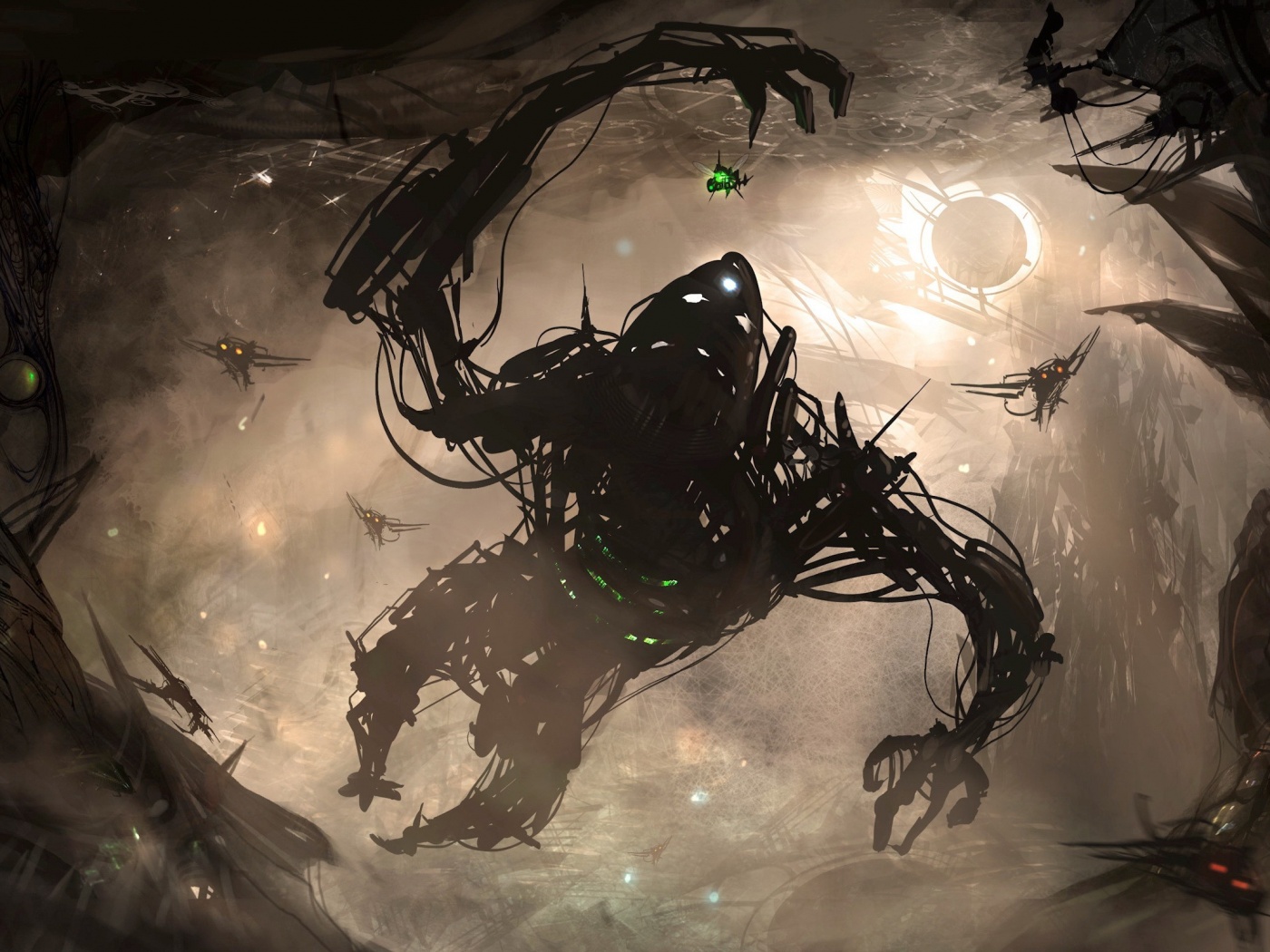 Подзёмный темный монстр обои