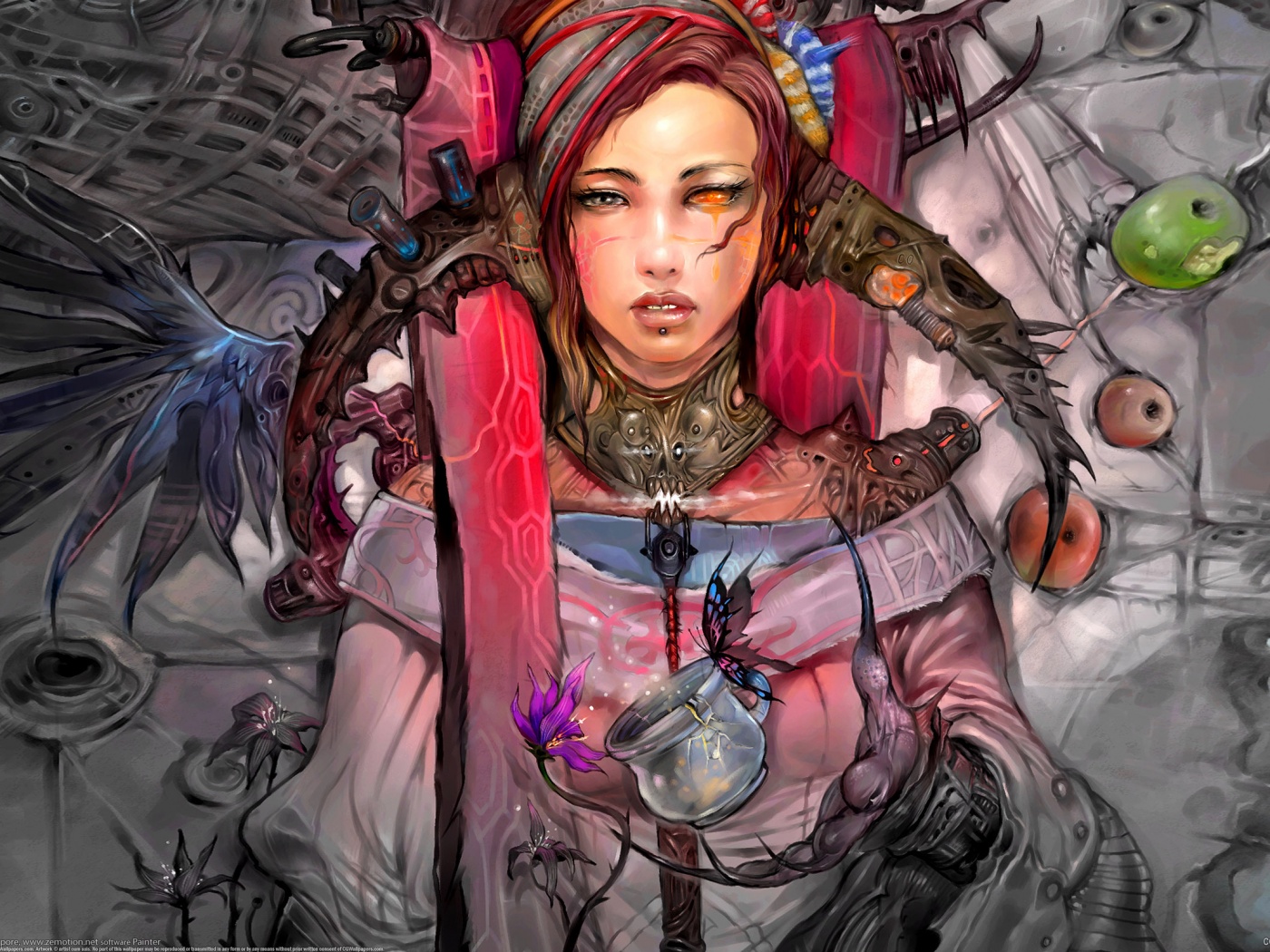 Странная девушка обои