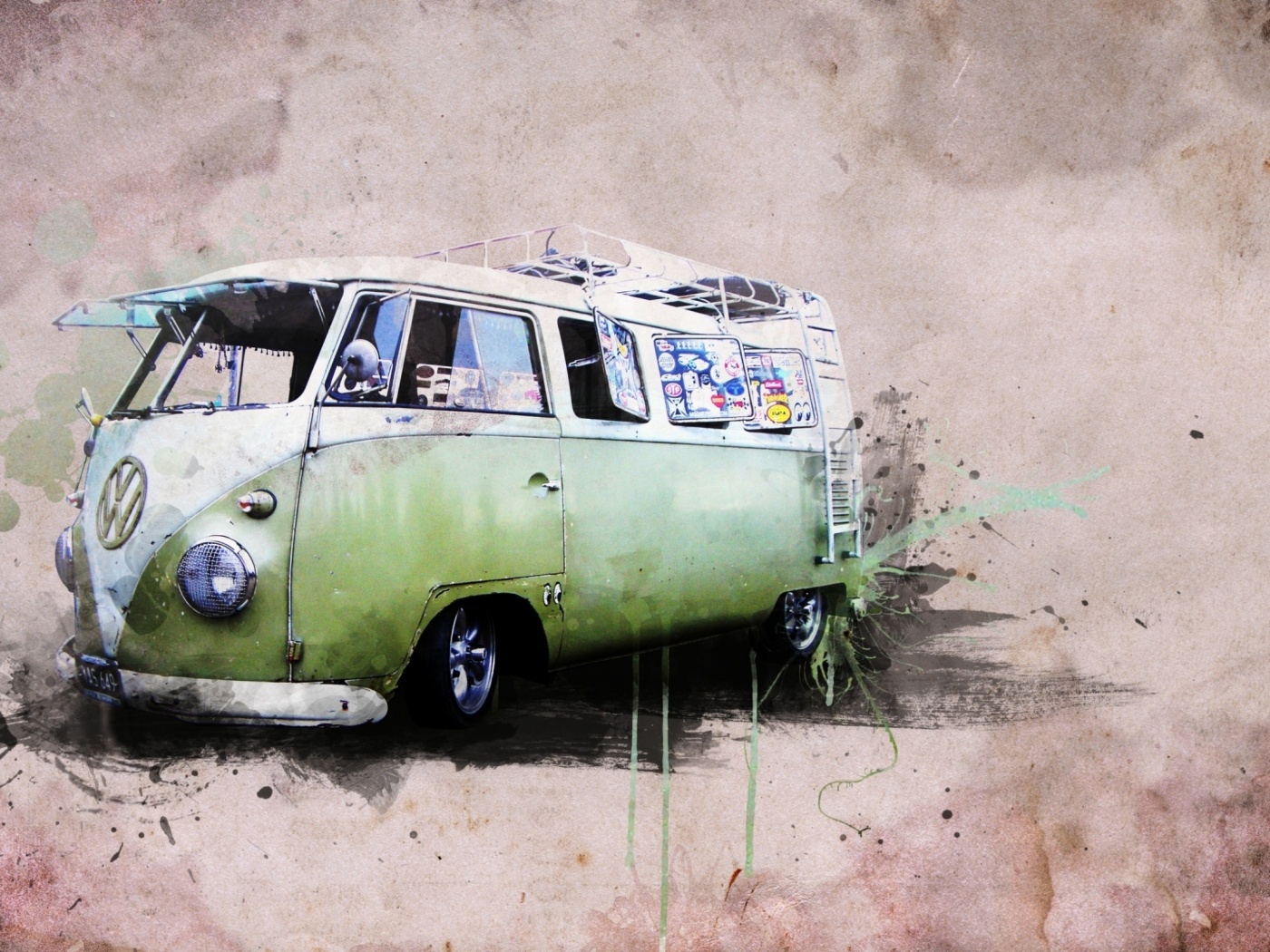 Фольксваген 56 года - лучший фургон для путешествий обои