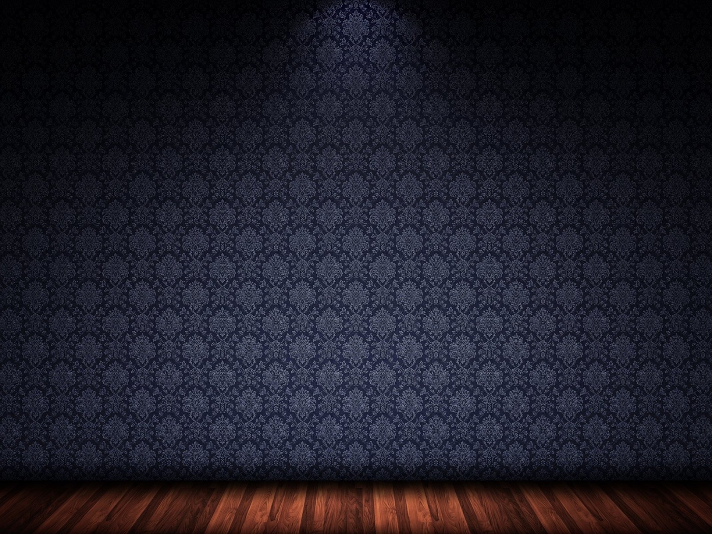 Комната с узорными обоями обои