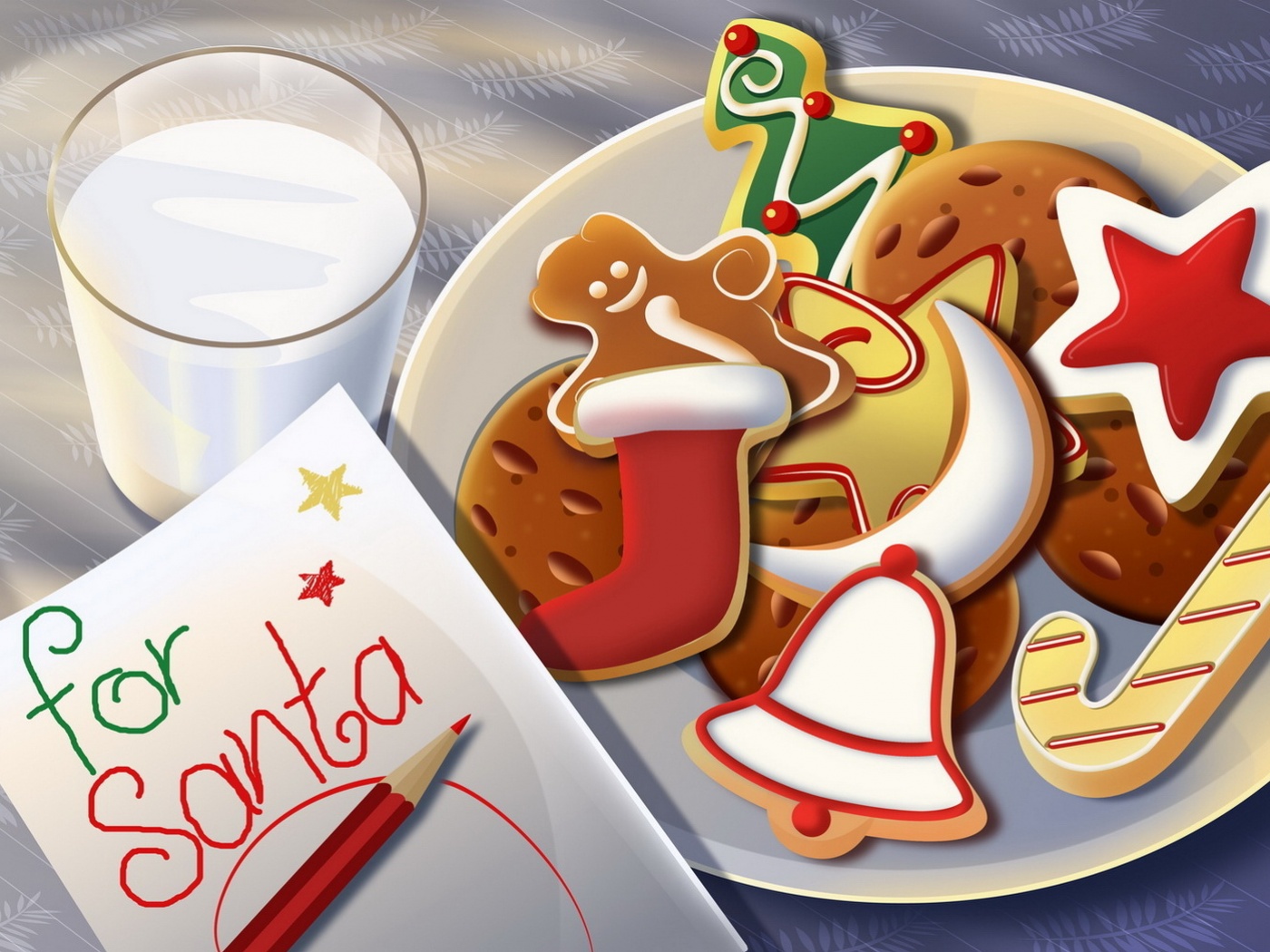 Сладости для санты обои