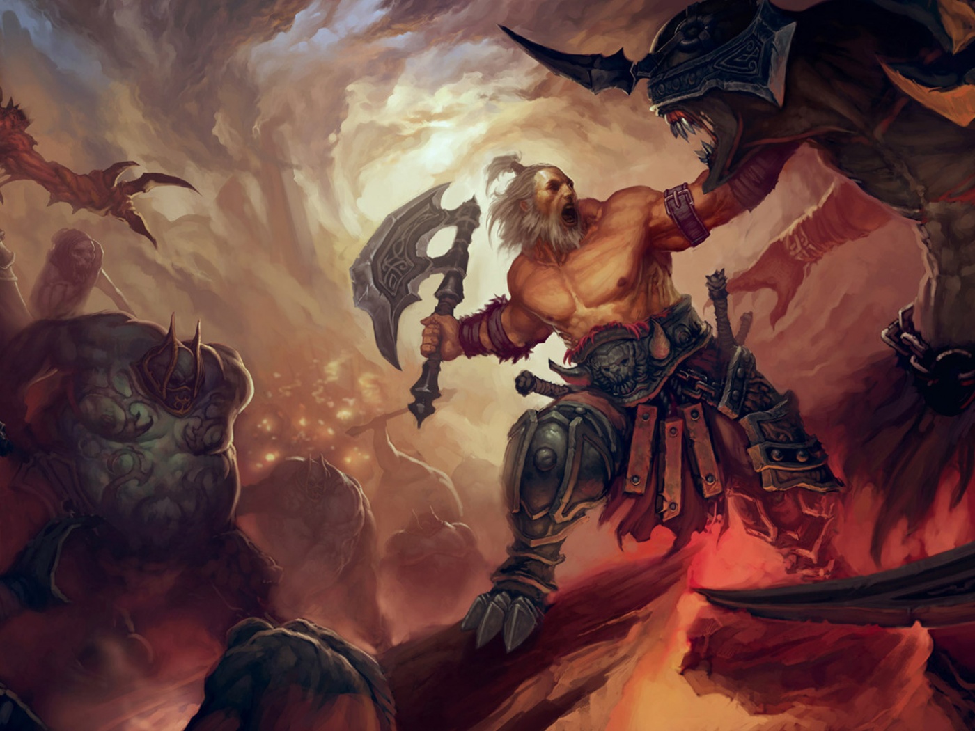 Варвар из Diablo 3 обои