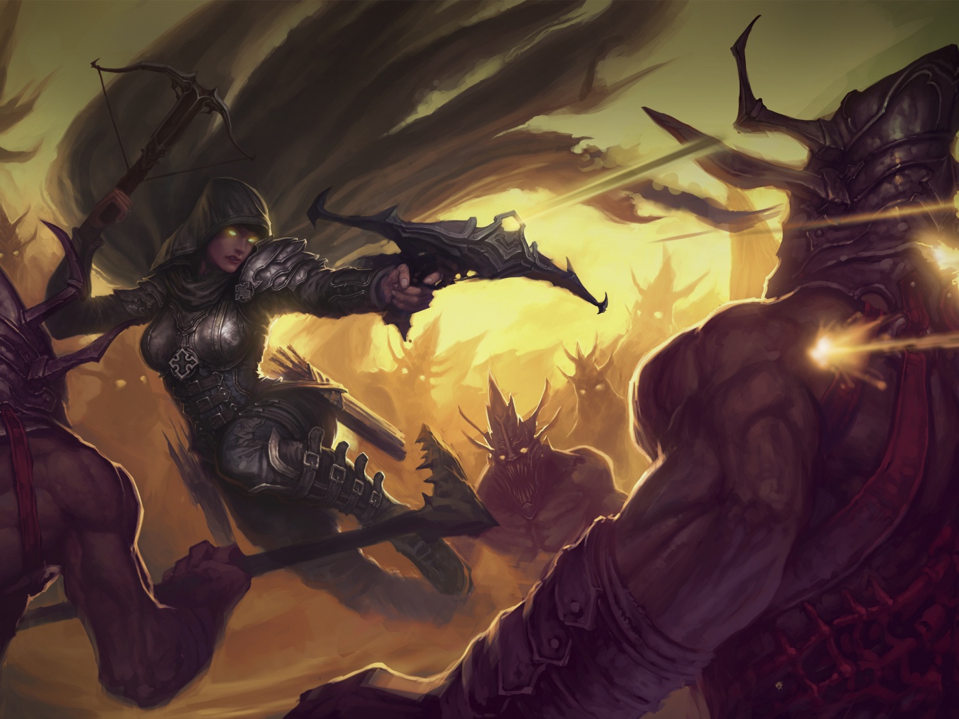 Охотник на демонов из Diablo 3 обои