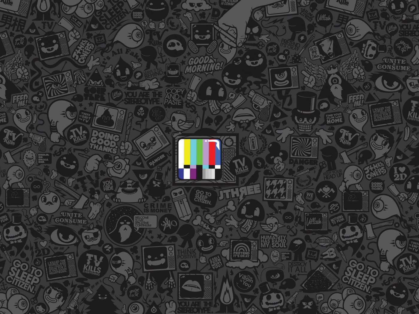 Телевидение убивает всё! обои