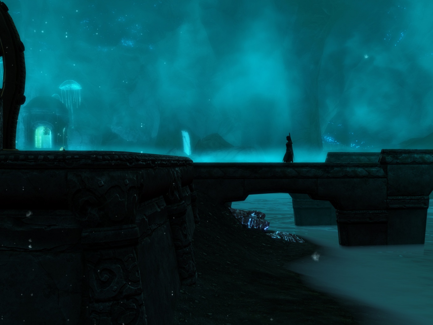 Светящийся путь обои