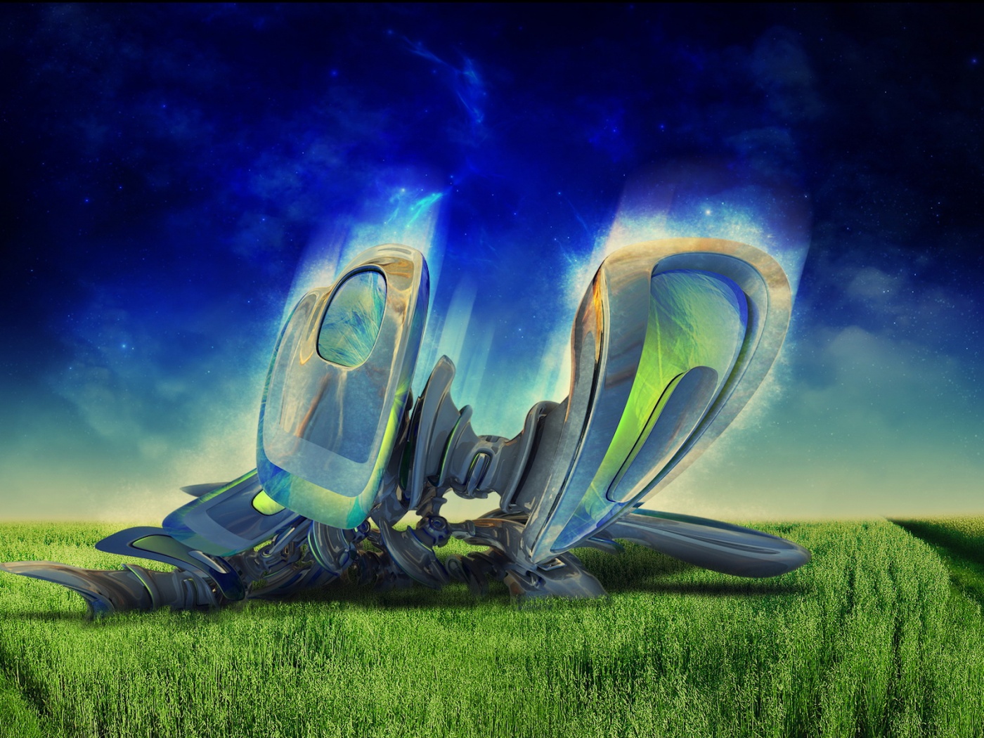 Нечто в поле обои