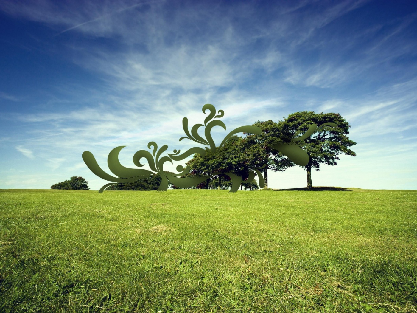 На равнине обои