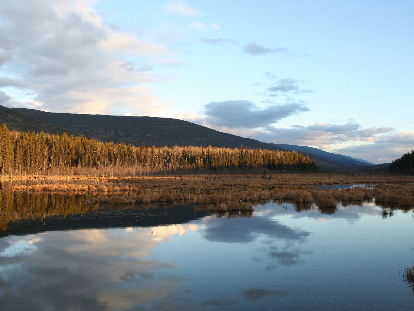 Осеннее озеро обои