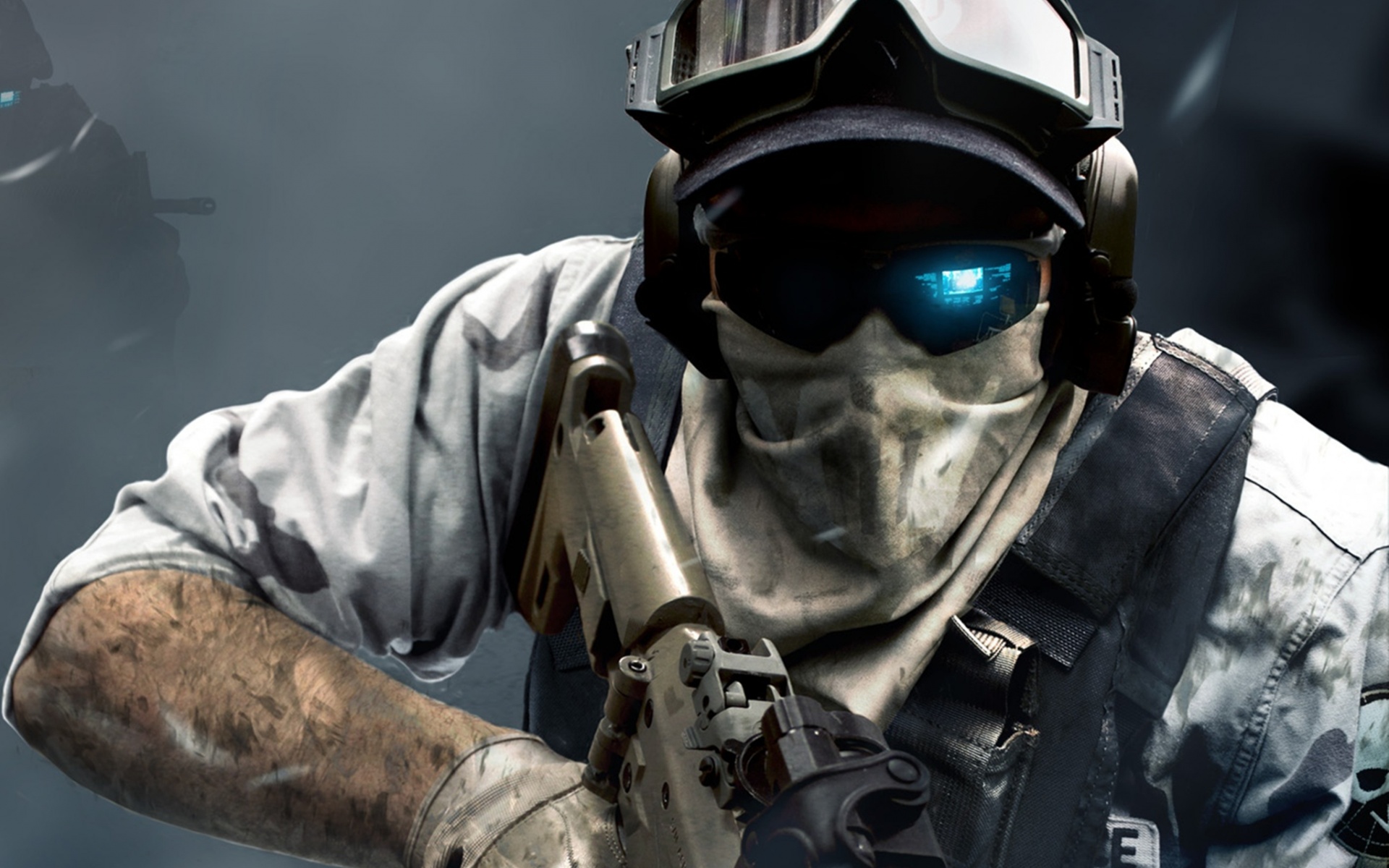 Боец в маске обои